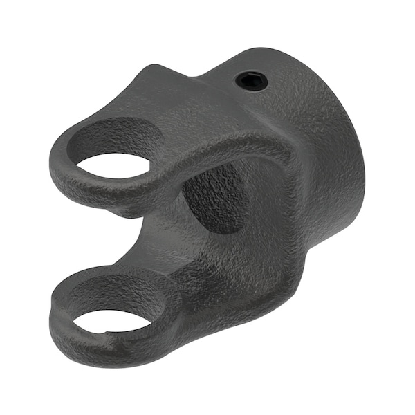 Round Bore Implement Yoke (w/ Keyway & Set Screw) 3" x3" x3"